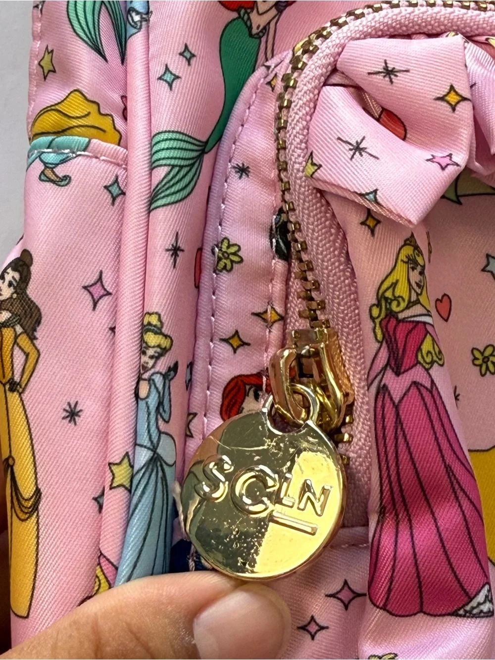 Disney Princess x Stoney Clover Lane Pink All-Over Print Nylon Backpack SCL